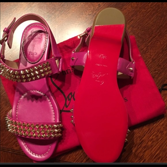 8.5 Christian Louboutin Bikee Bike Flat - Picture 3 of 3